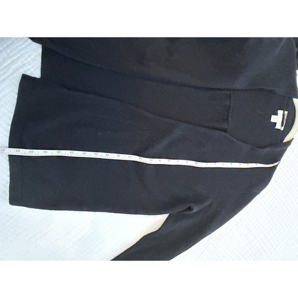 Charter Club Women's Open Front Black Cashmere Cardigan Sz: M Quiet Luxury - Picture 7 of 7